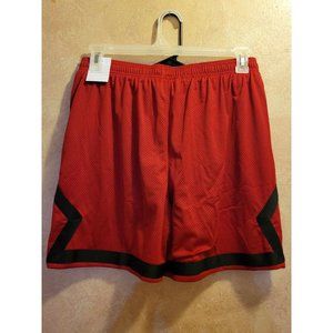 Jordan Jumpman Womens (Her)itage Diamond Shorts Loose Fit Gym Red/Black - Large